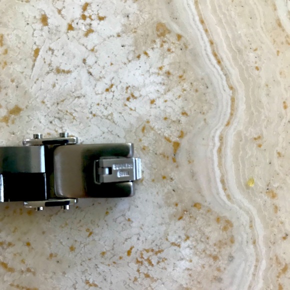 HEAVY DUTY MEN’S  TWO TONE MEN’S STEEL BRACELET - Picture 7 of 7